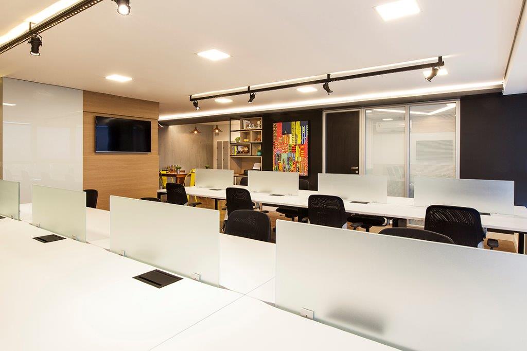 Espaço aberto do MM Coworking